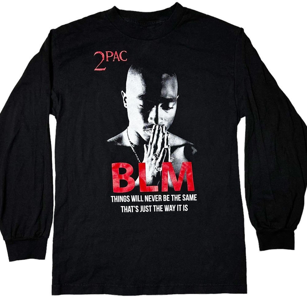 NWOT 2Pac Things Will Never Be The Same Long Sleeve T-Shirt Unisex Sz S *Measure